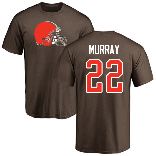 Men Cleveland Browns Eric Murray Brown Jersey #22 NFL Football Name and Number Logo T Shirt->cleveland browns->NFL Jersey